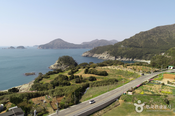 해금강해안도로, 클래식블루 톤의 유혹!