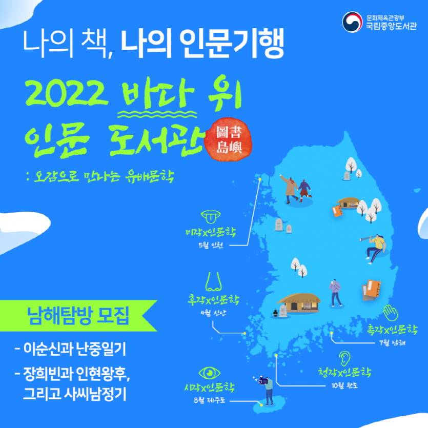 2022년 나의 책, 나의 인문기행 남해지역 탐방